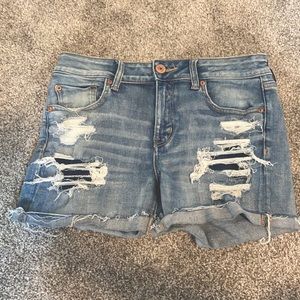 American Eagle Midi Next Level Stretch Shorts L